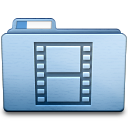 Blue Movies Icon 128x128 png